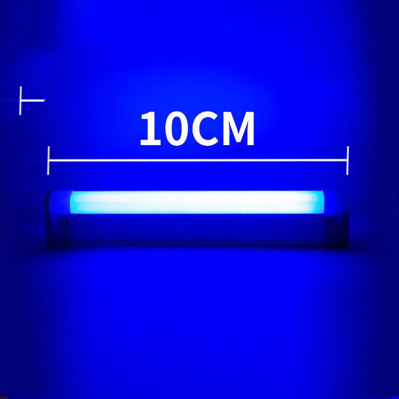 Blue and purple rechargeable LED photo fill light tube stick in 17cm, 32cm and 52cm lengths