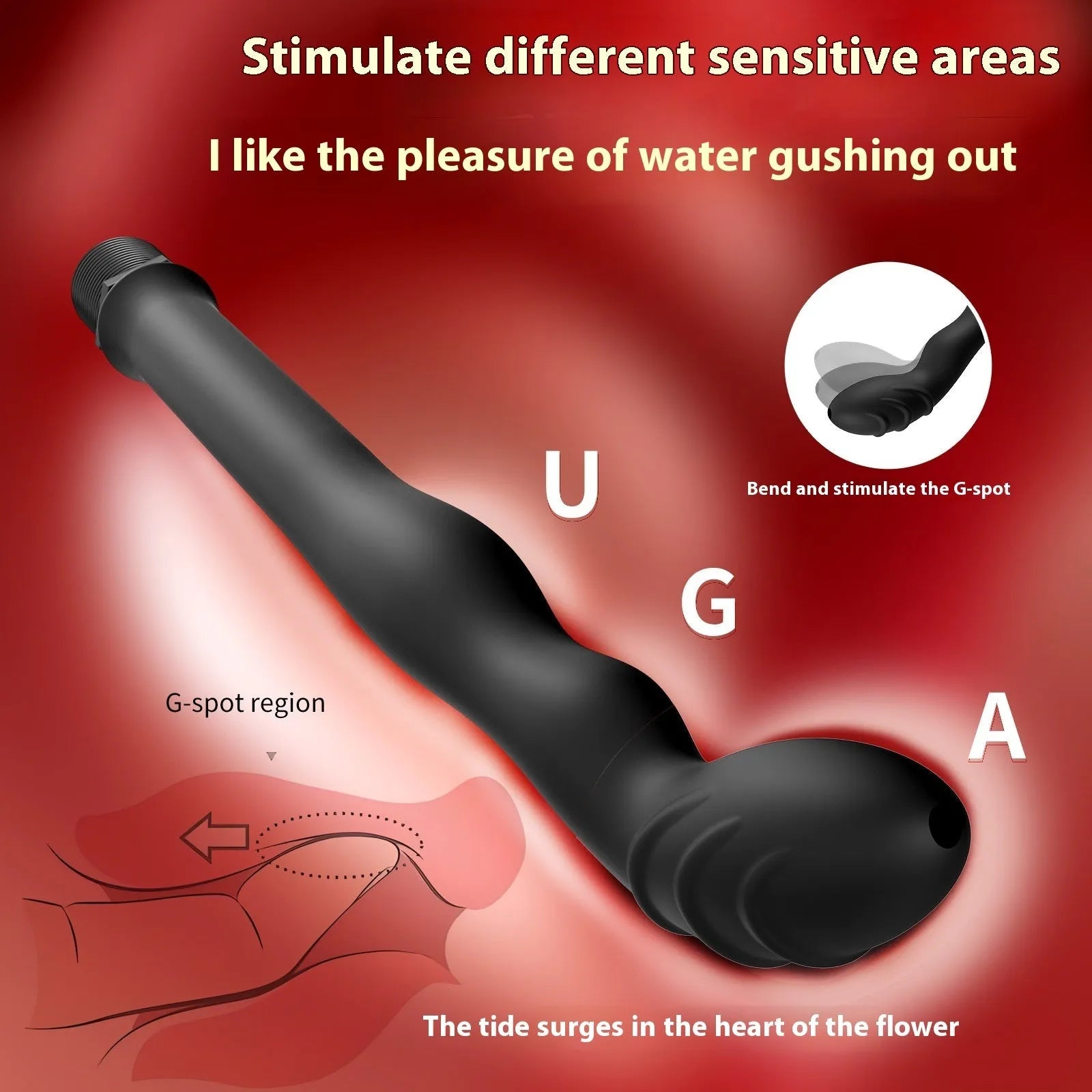 Black silicone hosepipe flusher sausage filler for back court cleaning in two sizes