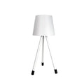 Simple charging LED night light desk lamp with triangle stand in black, 107 x 260mm, USB rechargeable
