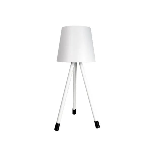 Simple charging LED night light desk lamp with triangle stand in black, 107 x 260mm, USB rechargeable