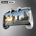 Extendable game controller with adjustable phone mount showing L1R1 trigger buttons in black colour option