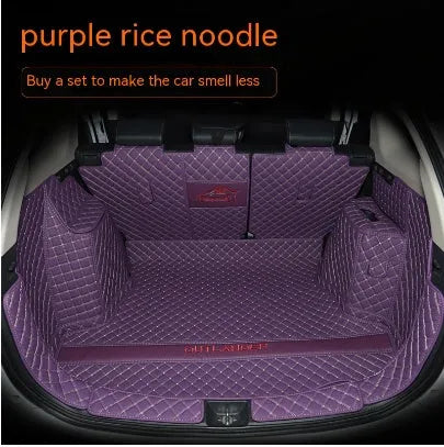 Mitsubishi Outlander boot liner mat with 3D edging in a black colour option on a car boot floor.