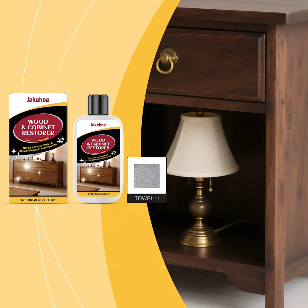 100ml wooden furniture scratch care bottle with 20x20cm application towel