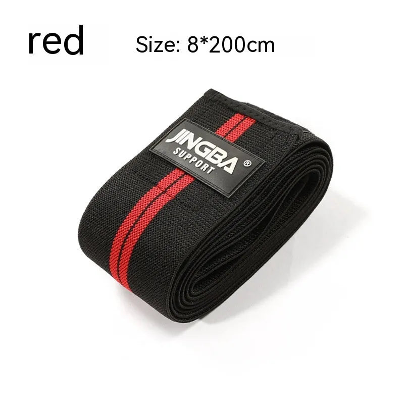 Adjustable sports knee pad for weightlifting and cycling, shown in blue colour.