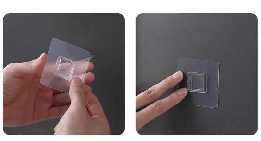 Automatic toothpaste dispenser unit mounted on a wall in a choice of blue, grey, or pink colours.