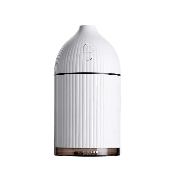 White 300ml ultrasonic aromatherapy diffuser with LED light and USB connection