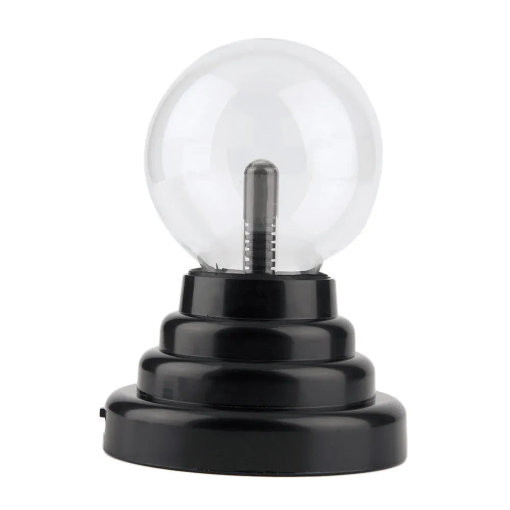 Colourful anti-radiation magic ball light with 7.62cm glass sphere on ABS base