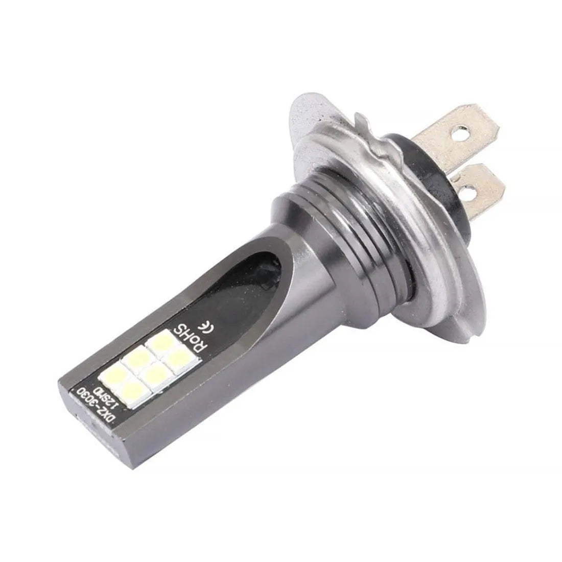 H7 3030 12SMD 110W LED car fog light with aluminium housing.
