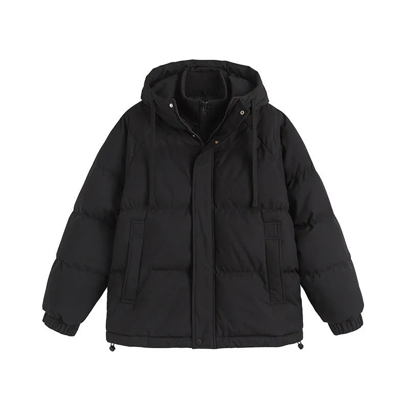 Two-piece cotton padded winter coat in loose fit with side seam pockets