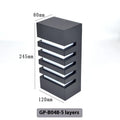 Modern outdoor wall lamp with aluminium alloy construction and layered design