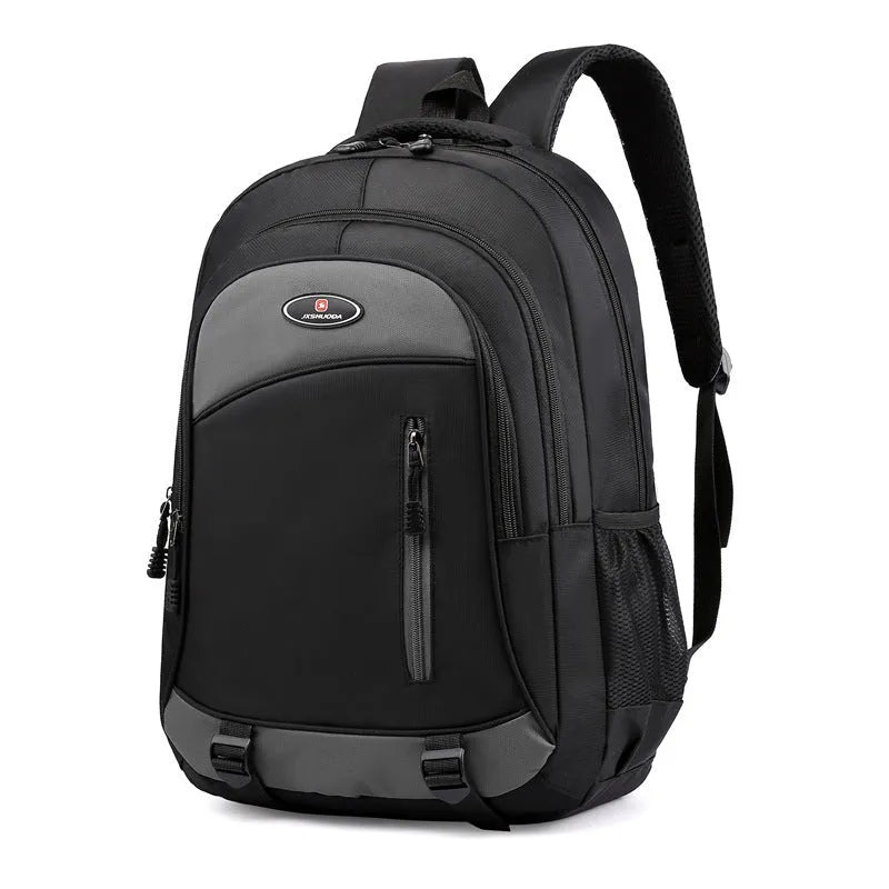 Waterproof nylon backpack for high school students with airpillow straps in four colour options