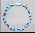 Cute cartoon plush steering wheel cover with natural rubber ring 38cm in Dragon cat colour