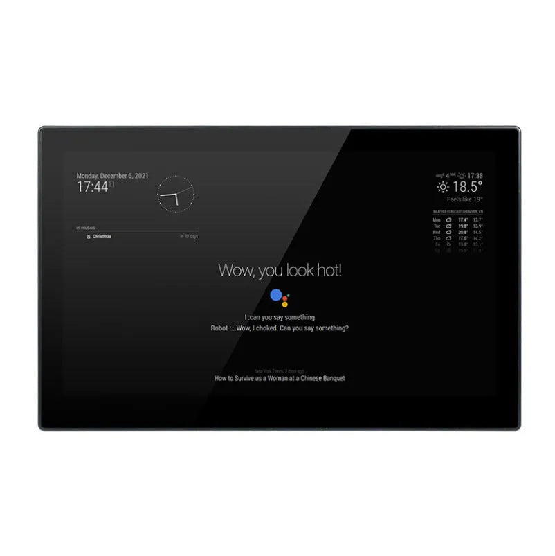 13.3-inch integrated computer voice assistant CM4 main control touch display with ABS construction