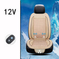 Black car ventilation seat cushion with massage function measuring 60x60cm