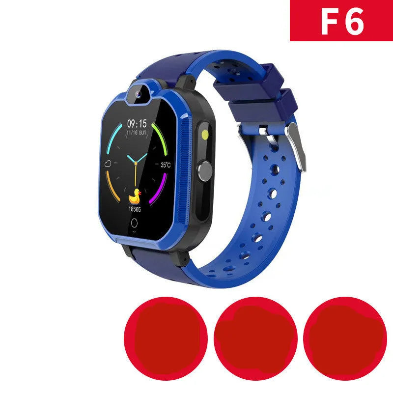 Children's smartwatch with 1.44-inch touchscreen for video calls and GPS positioning in blue and pink colours