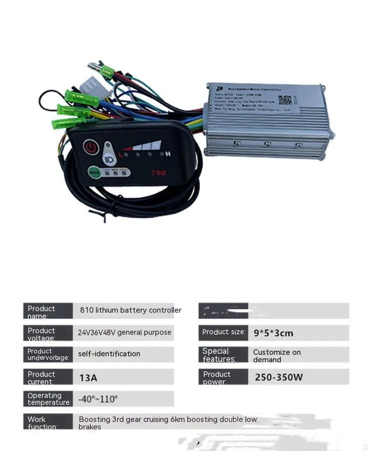 790 Mignon Maimai 6-tube electric bike controller measuring 9x5x3 cm for 24V 36V 48V systems