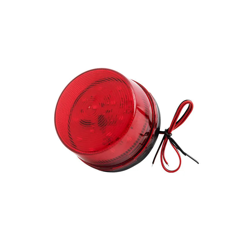 Small flash 24v warning alarm light in red yellow blue or green with 73mm diameter