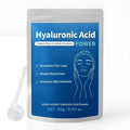 Container of 150g hyaluronic acid powder for DIY skincare and cosmetic formulation.