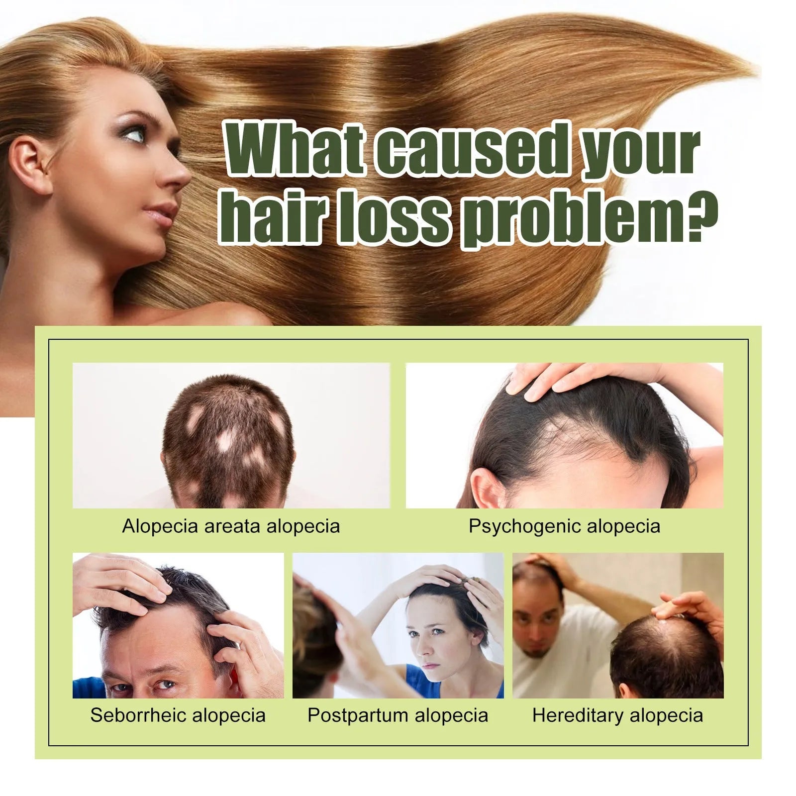 60ml bottle of anti-fall repair hair care essential oil for dry and manic hair.