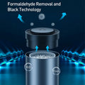 Car cup holder aromatherapy solid balm black aluminium alloy cylinder with Gulong ointment refill