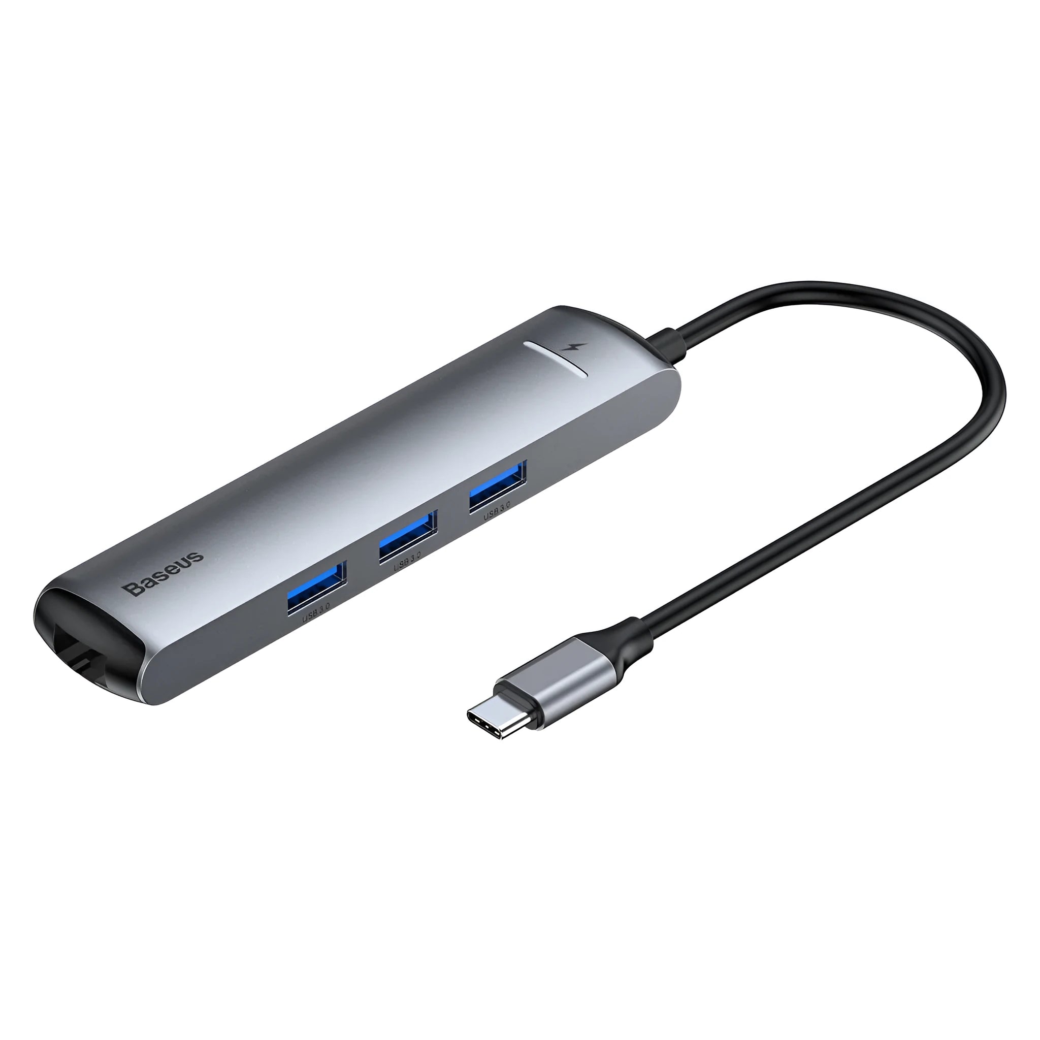 Type-C docking station dark grey mechanical eye design compatible with Apple iPhone models