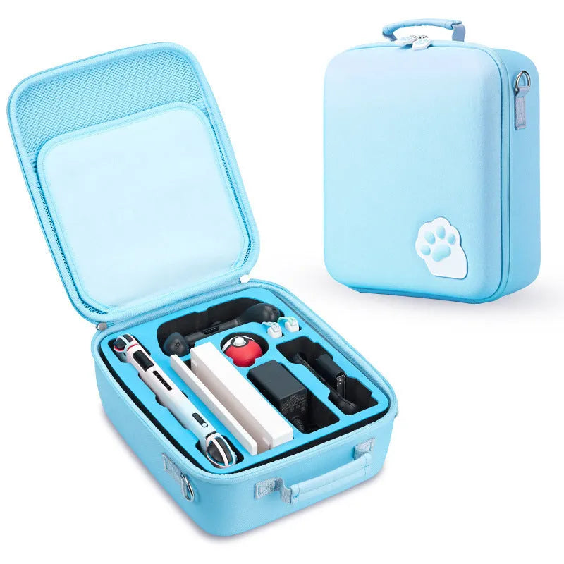 Nintendo Switch storage bag in chosen colour with diagonal strap and slots for 21 game cartridges.
