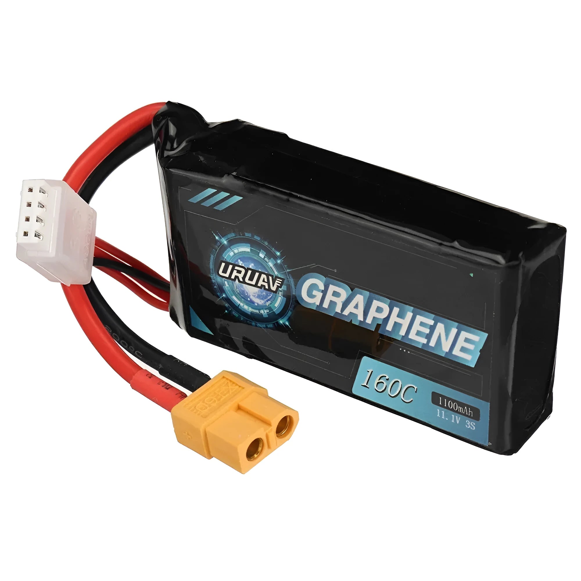 7.4V 1200mAh RC lithium battery measuring 15x36x70mm for remote control cars and ships