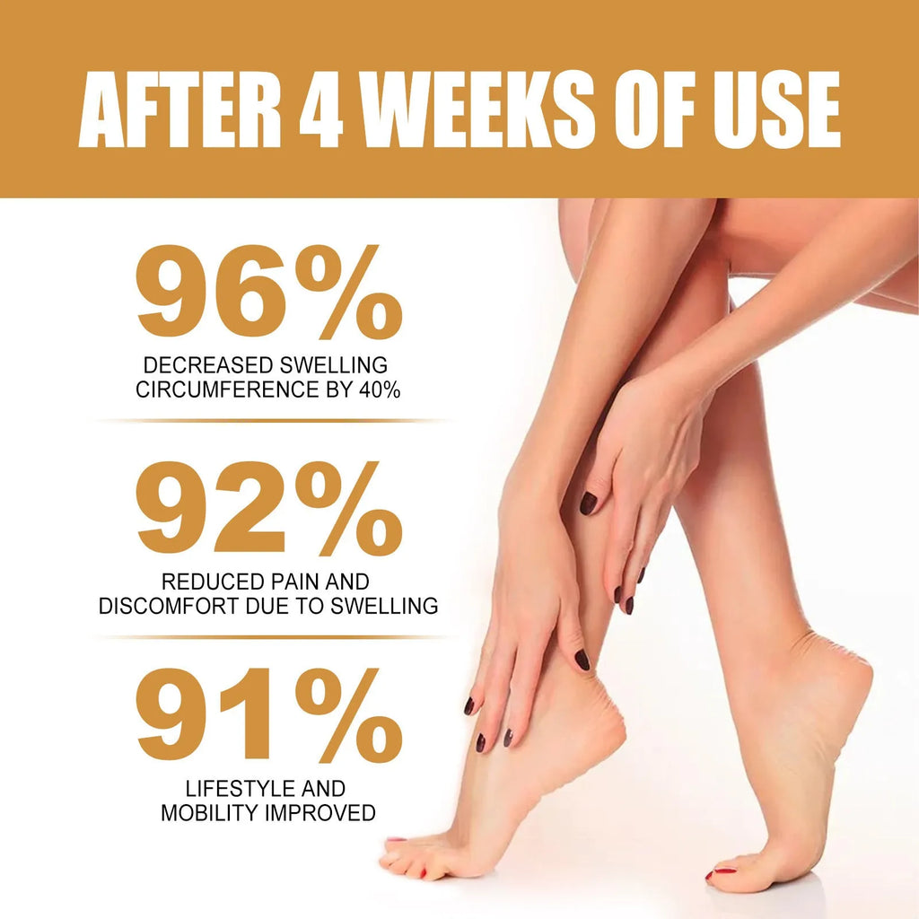 50ml bottle of moisturising body oil with botanical extracts for leg massage and skin care