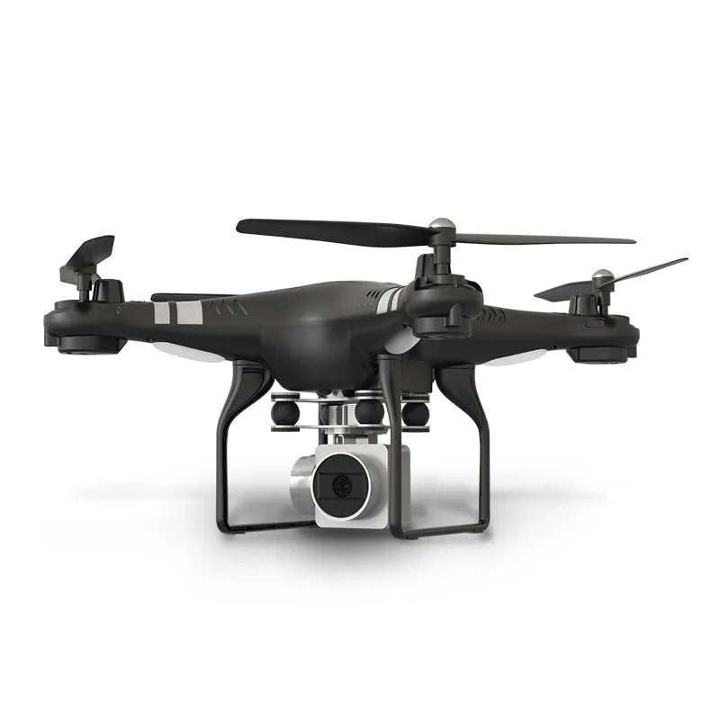Alloy aerial photography drone in black, red, or white colours with remote control handle