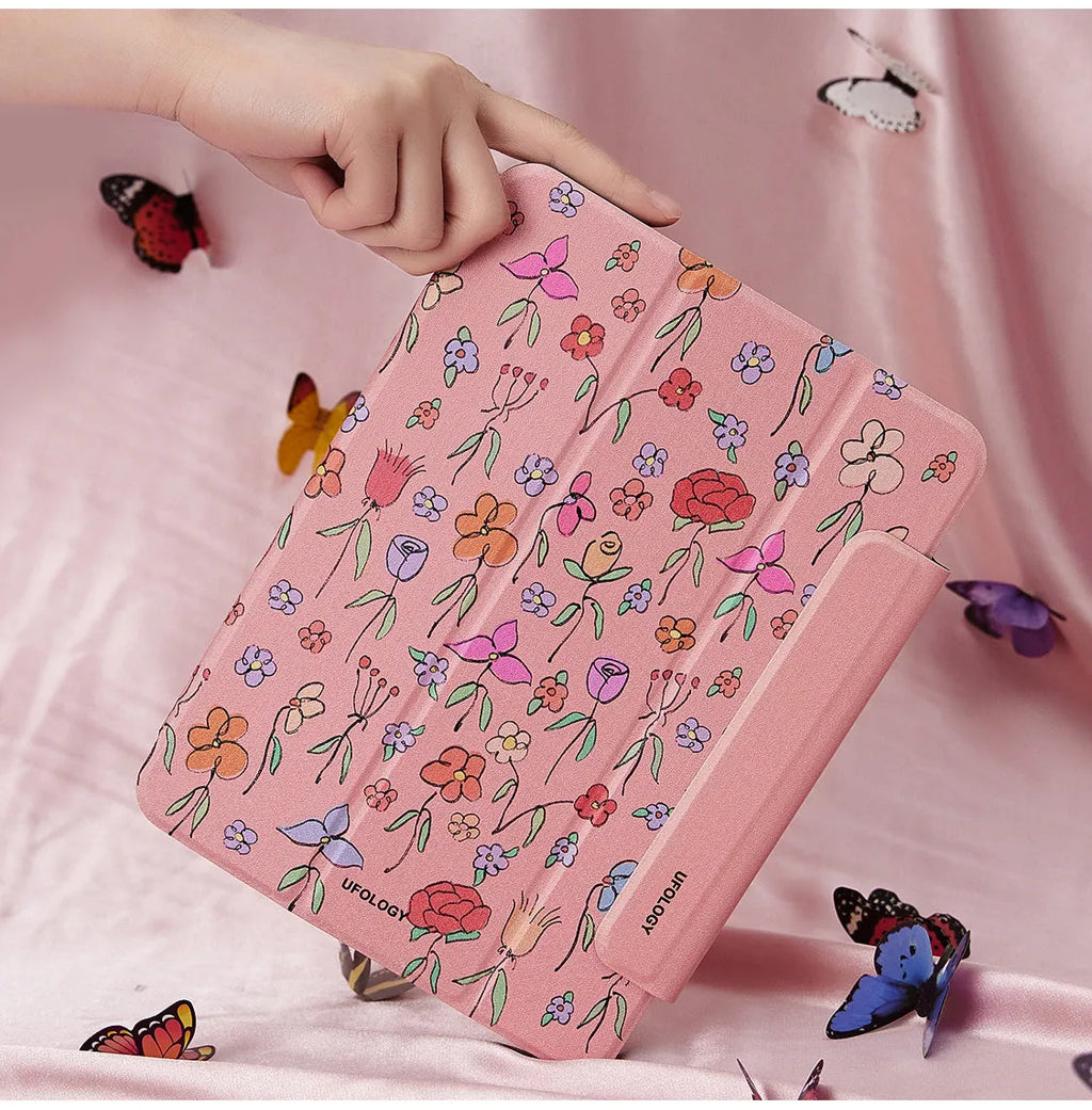 Magnetic protective sleeve for 10.9-inch iPad Air tablets with polyurethane flat shell