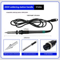 Rubber 5-pin 5-hole soldering iron handle for 60W 220V AC ceramic heating core