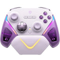 Rocker smart startstop charging base game controller with double-cut trigger body in black green or purple