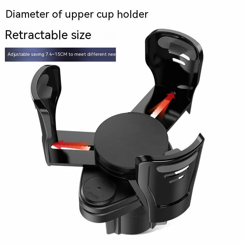 Carbon fibre matte black car cup holder modification kit for vehicle centre console replacement