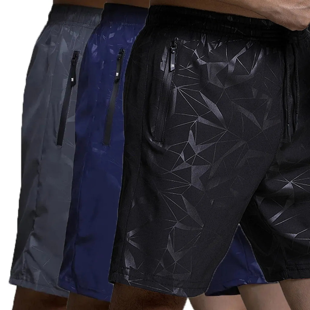 Men's loose fit sports shorts in black colour with casual beach pants design