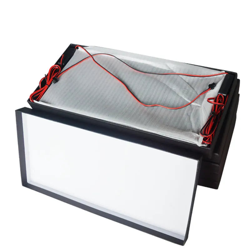 LED truck license plate light set with two plastic-housed light bars for uniform illumination