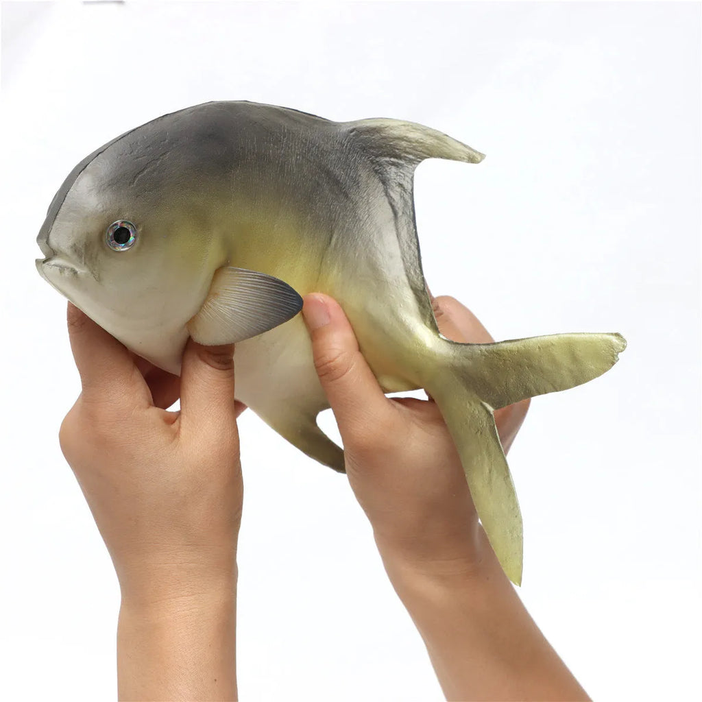Three PU simulated fish ornaments showing yellow-fin tuna, yellow fin tuna, and small tuna marine models