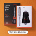 Student automatic suction fountain pen set with ink feeder and carry case, showing 0.5mm and 0.38mm nib options