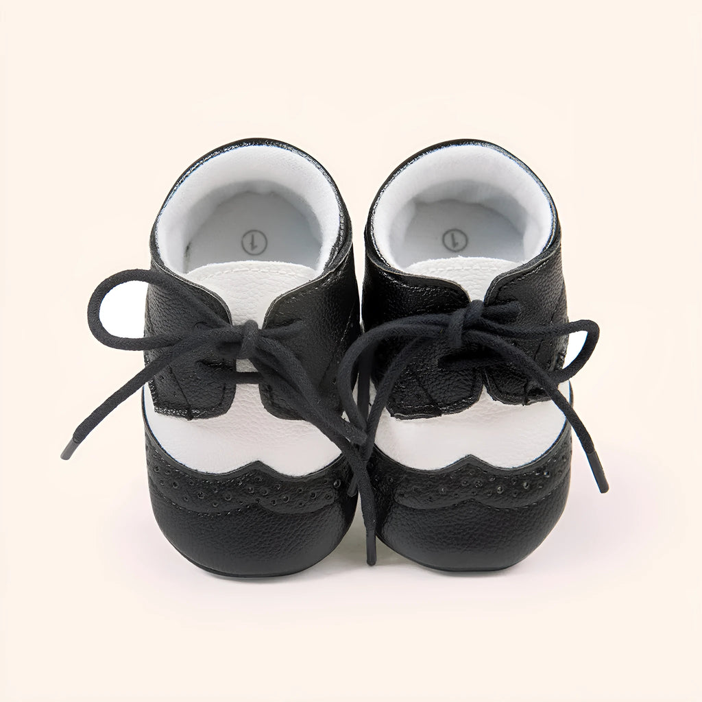 Men's vintage style soft-soled baby shoes in breathable synthetic leather