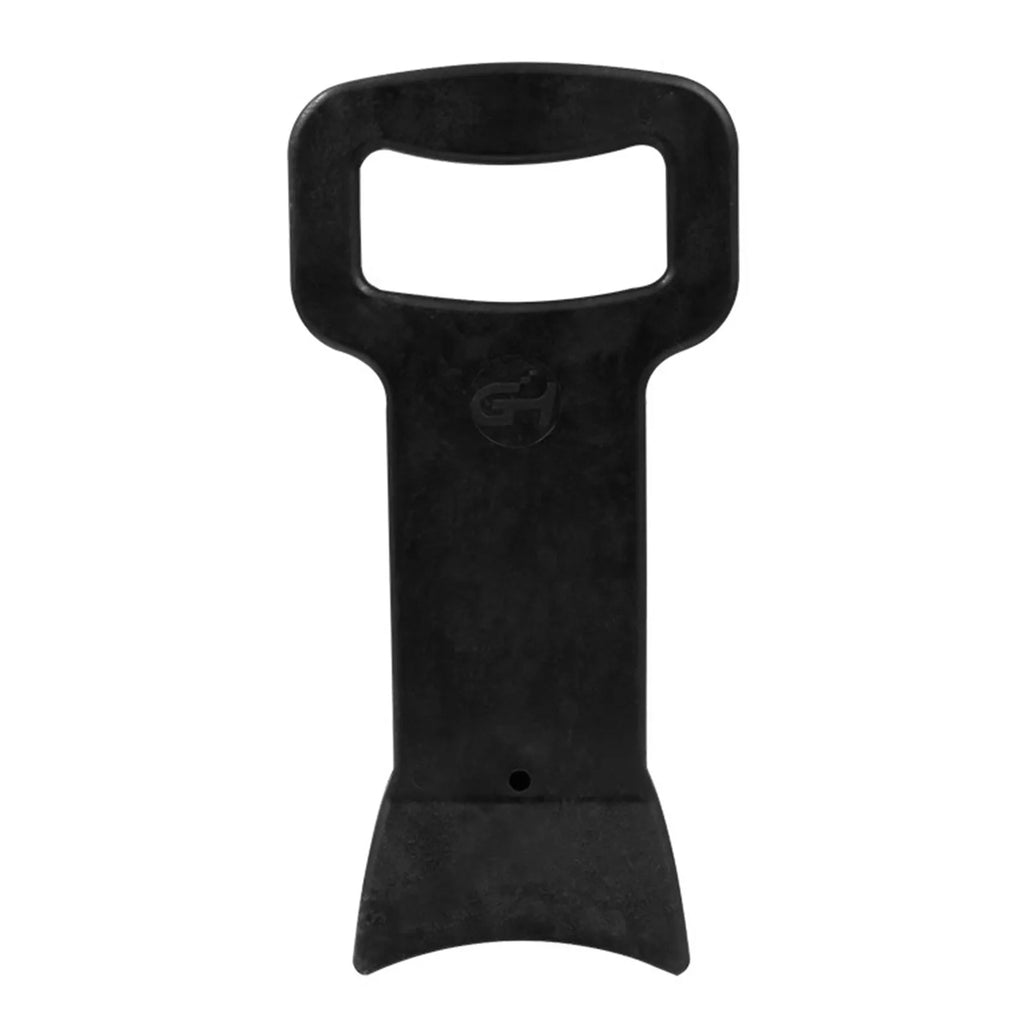 Black composite plastic tyre changer bracket for 17.5 to 24.5 inch car tyres, 30x15cm size