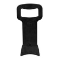 Black composite plastic tyre changer bracket for 17.5 to 24.5 inch car tyres, 30x15cm size