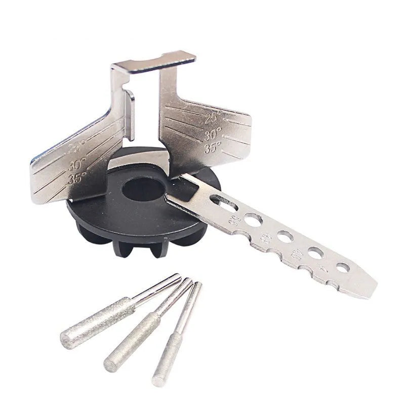 Silver electric chain grinding machine with metal construction and 20mm dimensions