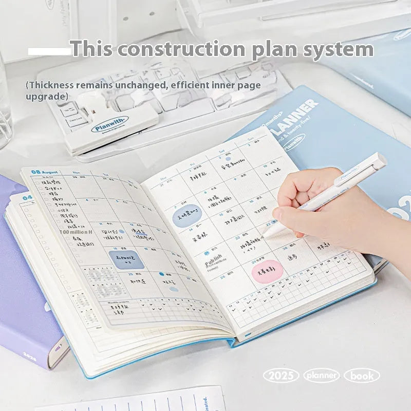 Waterproof notebook with PU leather cover for exam preparation records in multiple colour options
