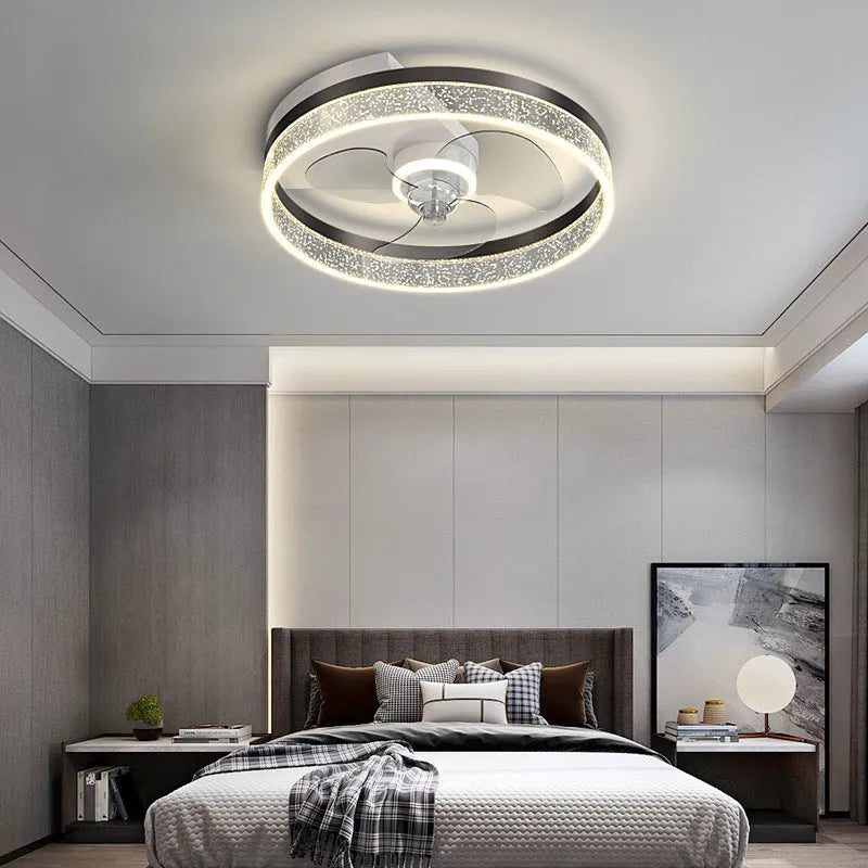 Nordic modern ceiling fan light fitting for a child's bedroom in one of seven available colours.