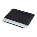 Brown crazy horse leather computer liner bag for horizontal laptop organisation and protection