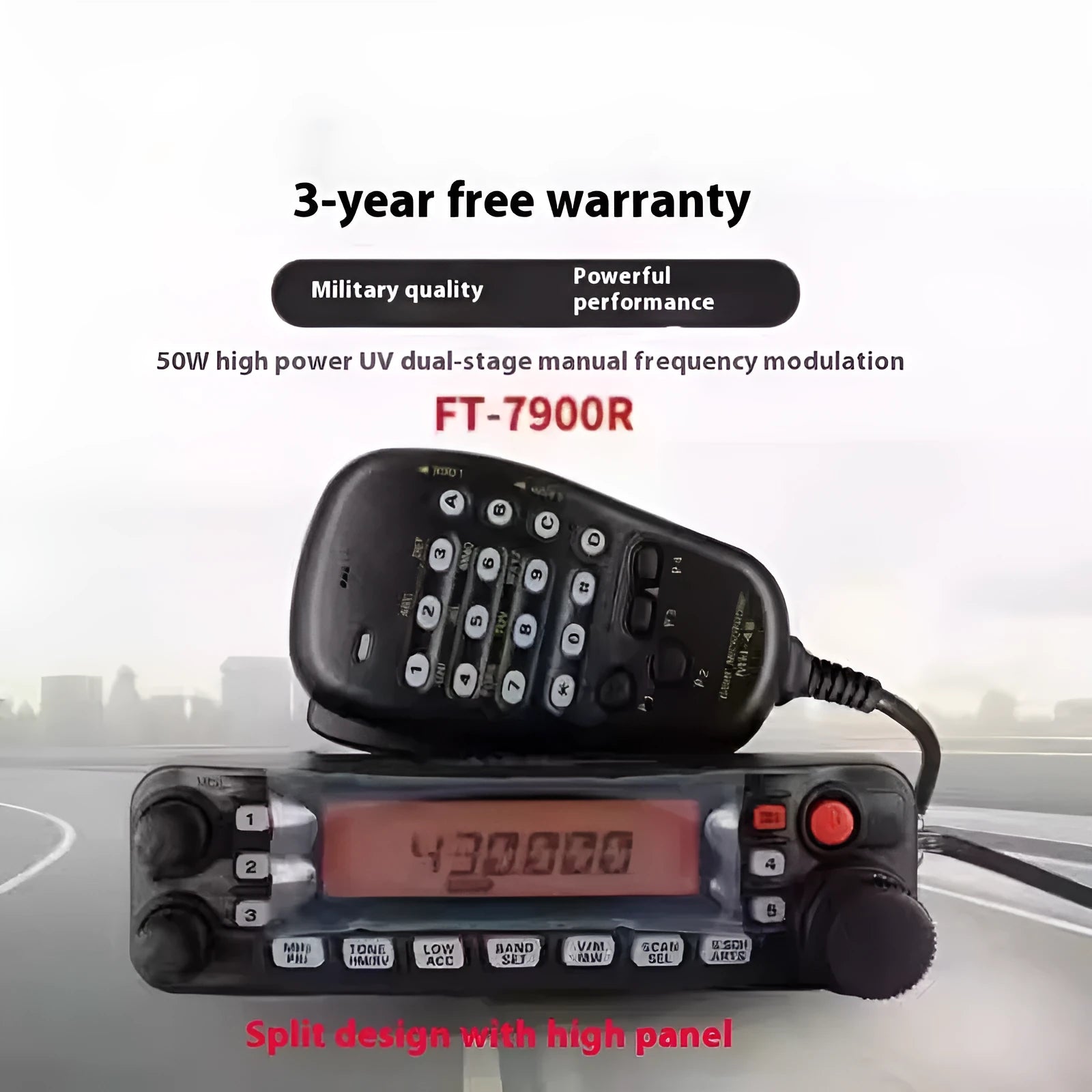 Car interphone walkie-talkie for self-driving tours with anti-interference function and antenna options