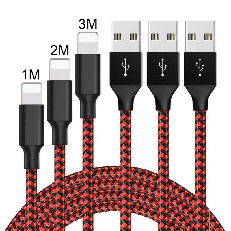 Braided Micro USB fast charging cable for Android phones in multiple colour options