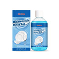 Bottle of 237mL dishwasher detergent aid liquid cleaner for removing oil and stains.