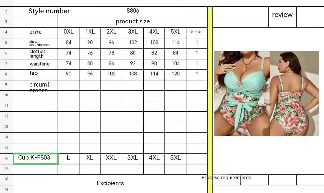 Women's plus size lace-up one-piece swimsuit in leopard print and other colours.