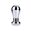 Silver aluminium alloy bulb shaped butt plug on surface