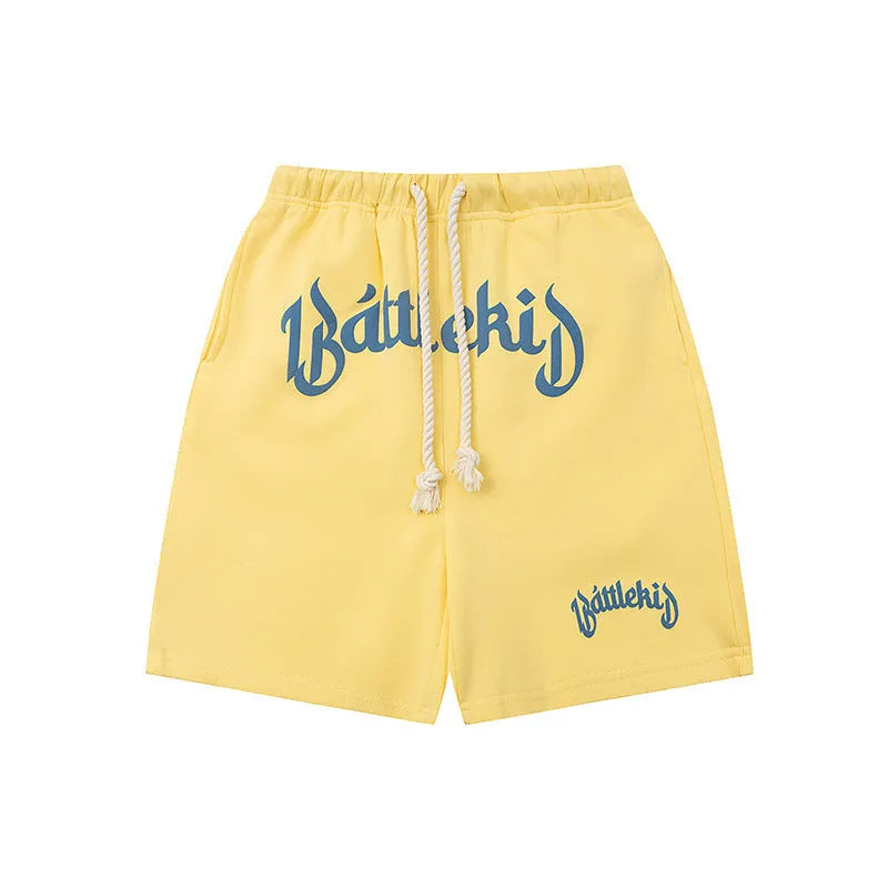 Cotton blended street shorts in loose casual style with multiple colour options